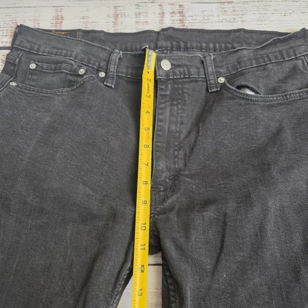 Levis‎ 514 Jeans Mens 38x30 Black Dark Wash Straight Fit Mid Rise Cotton